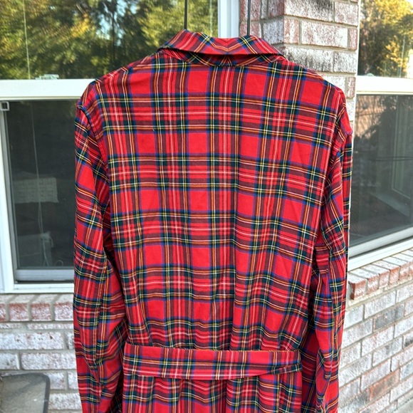 Vtg 50s 60s state o Maine plaid viyella Wool Blend robe As Is - Picture 7 of 14